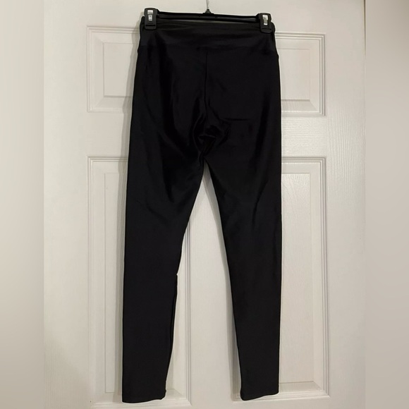 YUMMIE High Rise Coated Shine Womens Stretch Legging SZ M - Picture 2 of 6